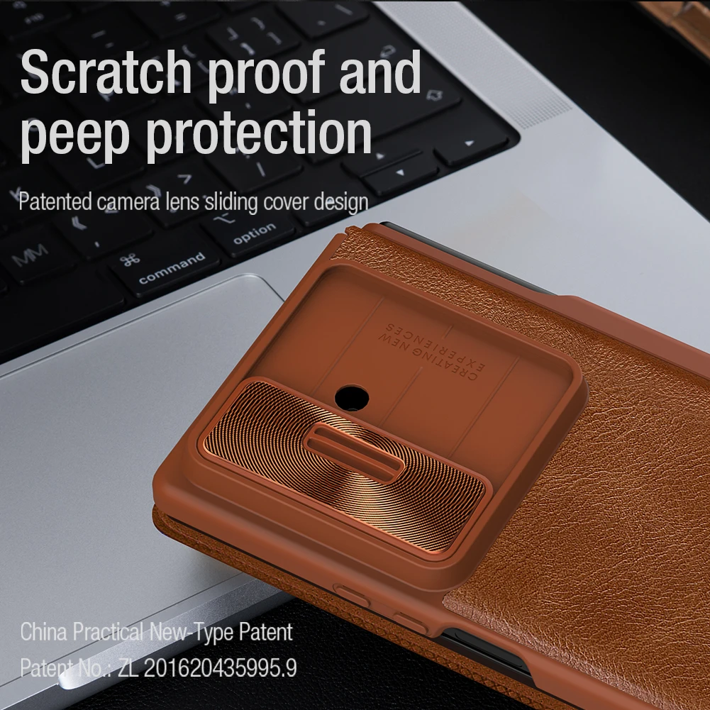 Para Samsung Galaxy Z Fold 7 5G funda NILLKIN Qin Pro funda con tapa de cuero con soporte de bolsillo para tarjetas S Pen para fundas Samsung Z Fold 7 - imagen 3