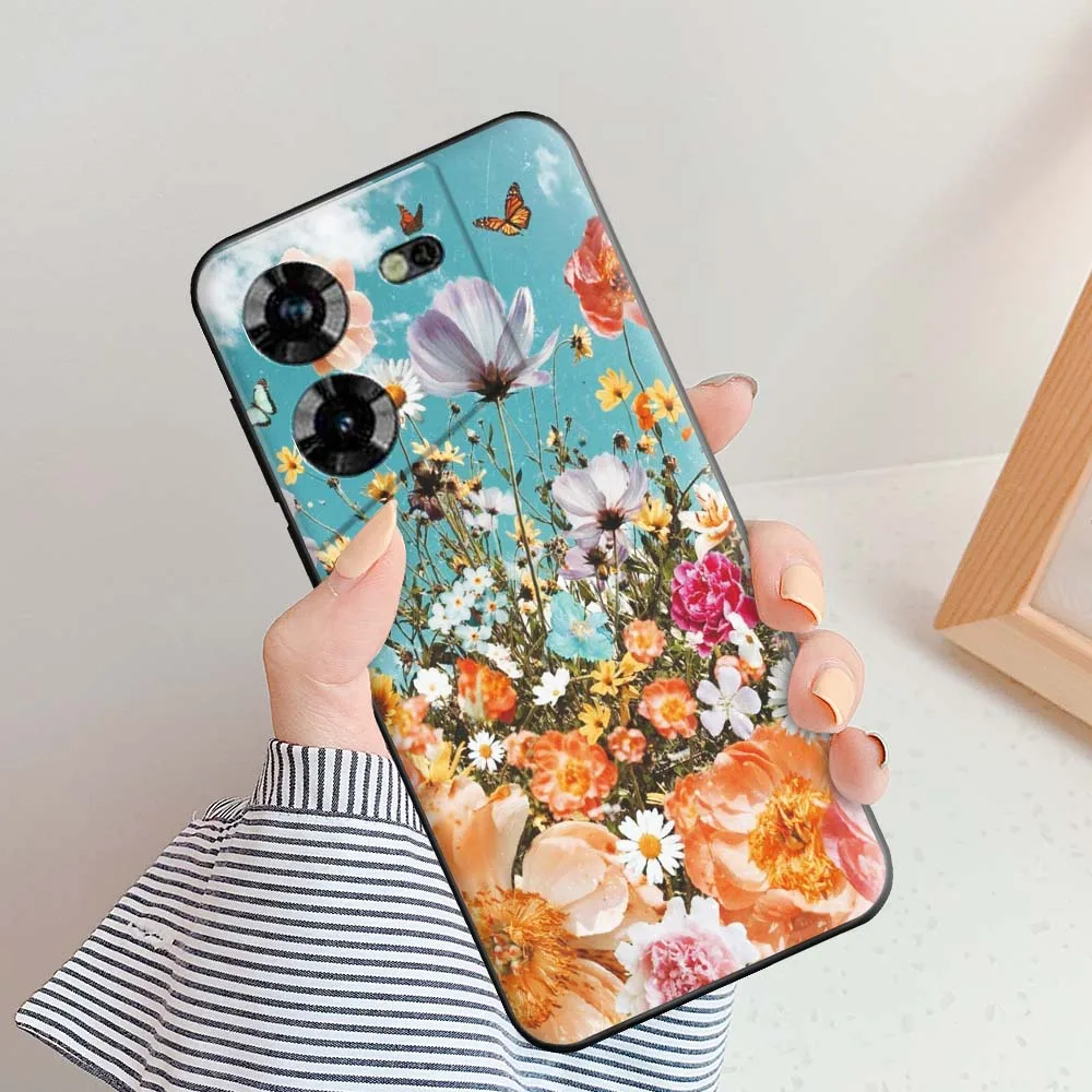 Funda de silicona con dibujos animados para Tecno Pova 5, carcasa bonita de animales para Tecno Pova5, parachoques de TPU - imagen 2