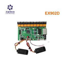 Tarjeta multifunción Linsn EX902D – Sensor humedad y brillo compatible