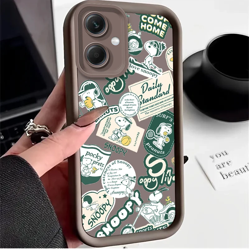 Funda de motocicleta S-Snoopy para Xiaomi Redmi Note 14 13 12 Turbo 11S 4G 11 10 Pro Plus 9 14C 13C 12C 9C A2 A1 Funda de silicona - imagen 4