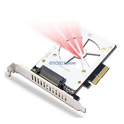 Convertidor F3KE SFF 8639 a PCIE PH46 a PCIe Risers NVMe SSD tarjeta expansión diseño mejor disipación del calor