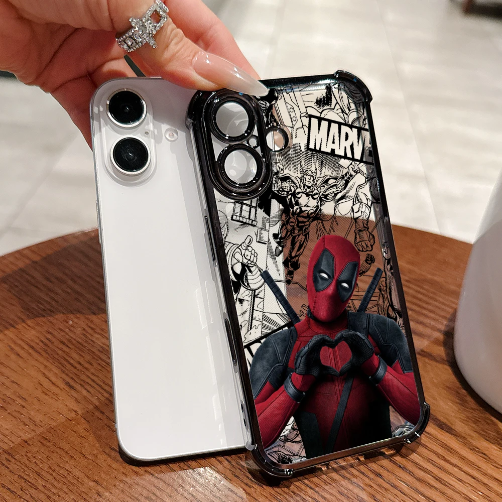 Funda de teléfono divertida Deadpools Marvels para Xiaomi Mi 15 14 13 Ultra Poco X7 X6 X5 X3 F5 F4 Pro 5G funda suave transparente anticaída - imagen 3