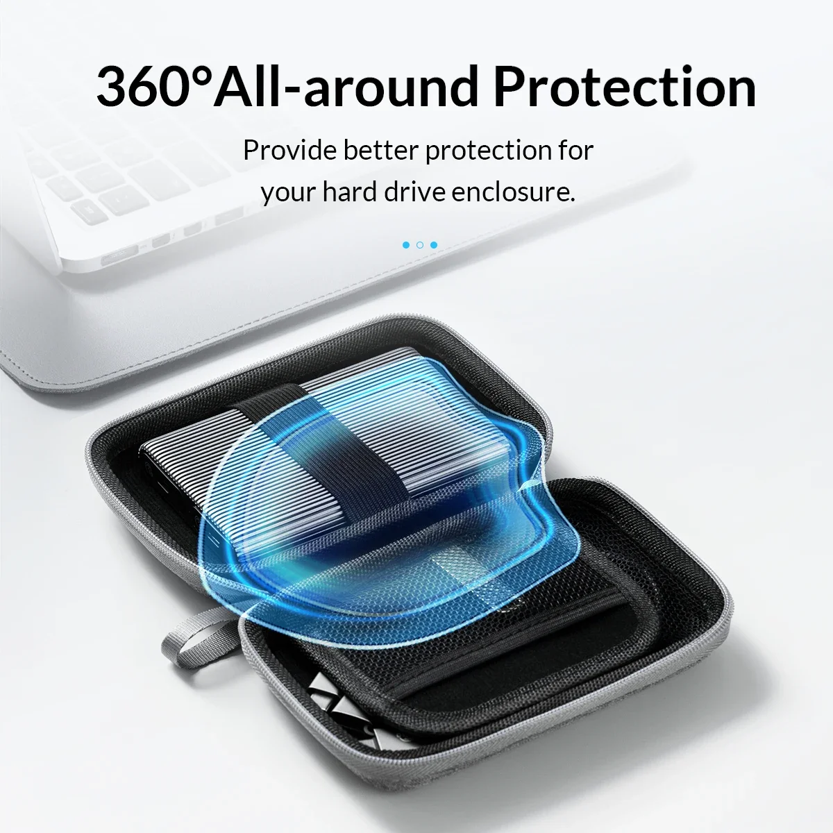 ORICO 2,5 ''3,5'' HDD bolsa de almacenamiento para disco duro externo/caja de disco duro M.2/auriculares/almacenamiento de gran capacidad de disco U - imagen 3