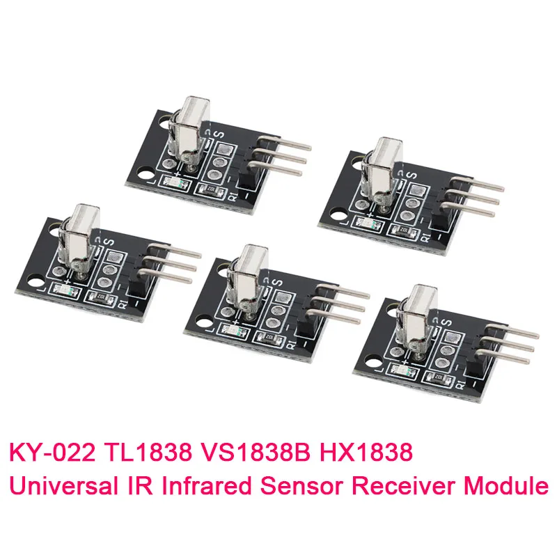 10 uds/1 Uds 3pin KY-022 TL1838 VS1838B HX1838 módulo receptor de Sensor infrarrojo IR Universal para Arduino Diy Starter Kit