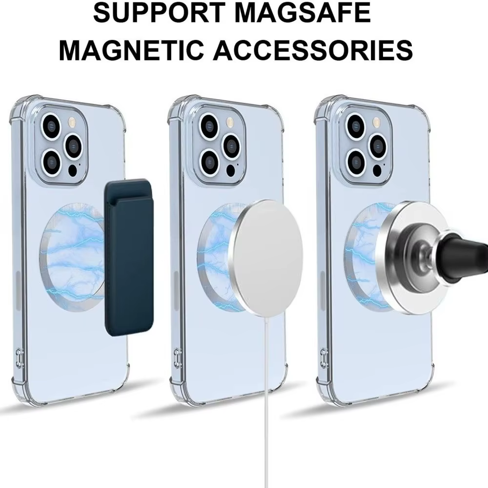 MagSafe Anillo Magnético de Metal para iPhone 16-12 Pro Max - Carga