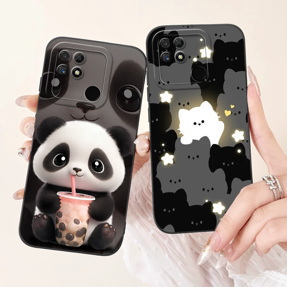 Funda de teléfono a prueba de golpes para Realme, carcasa con dibujos animados de animales, para Realme, Narzo 50A, RMX3430 - imagen 4