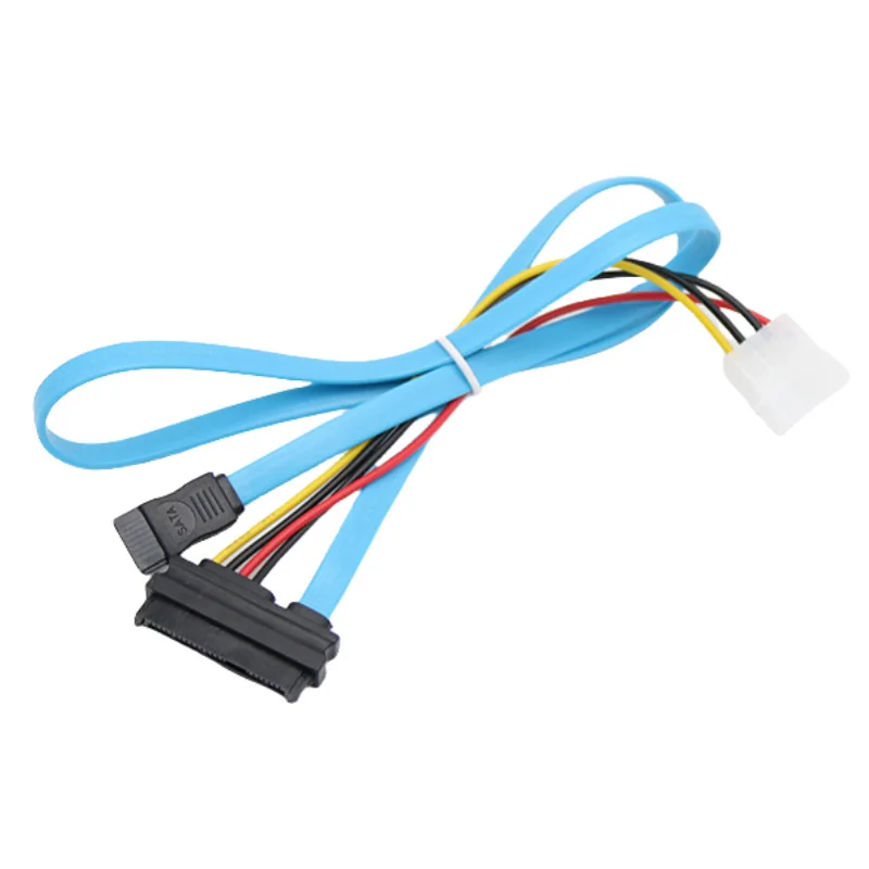 Cable de datos de disco duro SAS29 Pin SFF-8482 de 0,7 M Cable de conexión integrado de alimentación y datos de servidor SAS a SATA - imagen 2