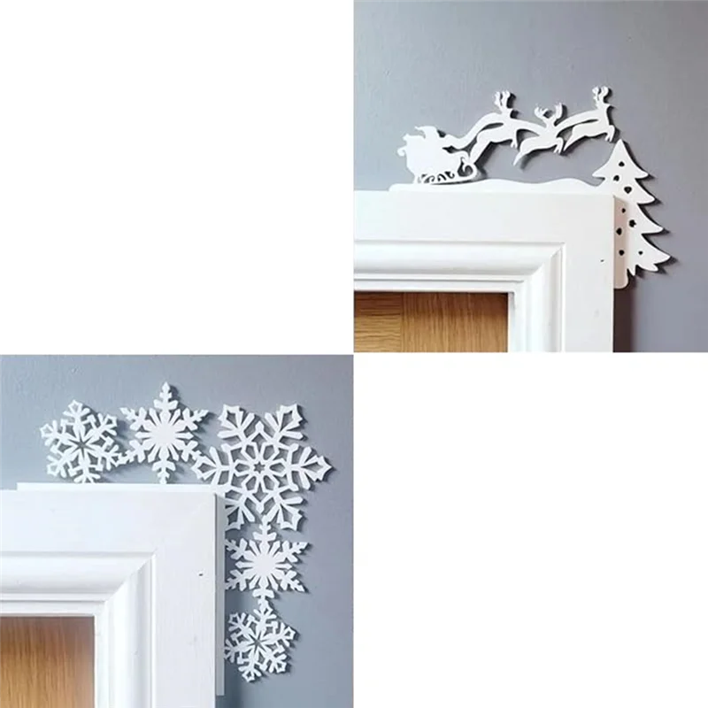 Decoración de pared navideña de Metal Superior, interesante decoración del hogar, letrero colgante de pared de Navidad, decoración del hogar - imagen 2
