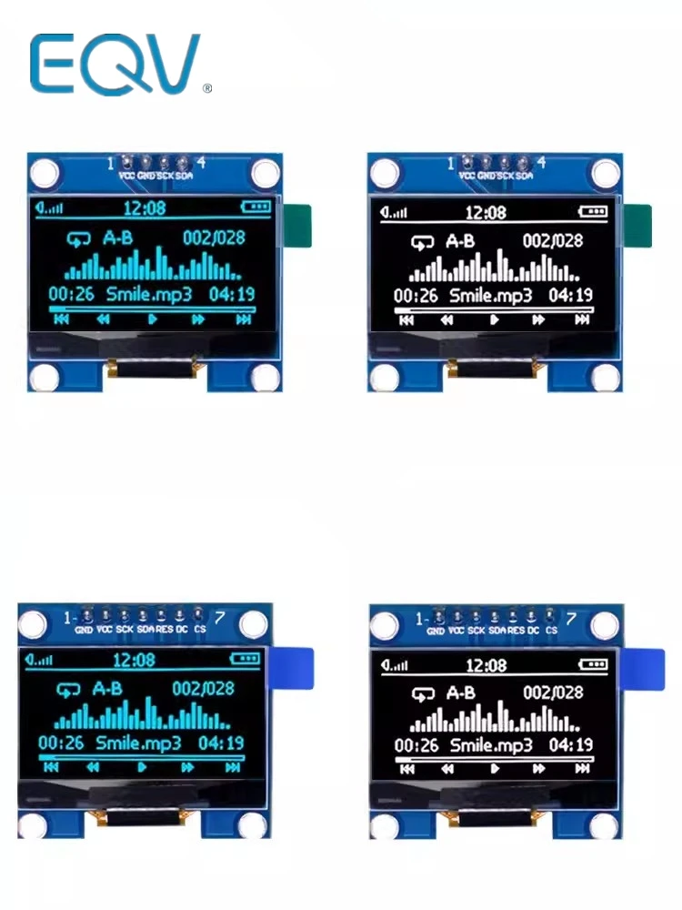 Módulo Oled de 1,3 pulgadas Witte Kleur 128X64 Oled Lcd módulo de pantalla Led 1,3 Iic I2C Spi Communiceren para Arduino kit Diy