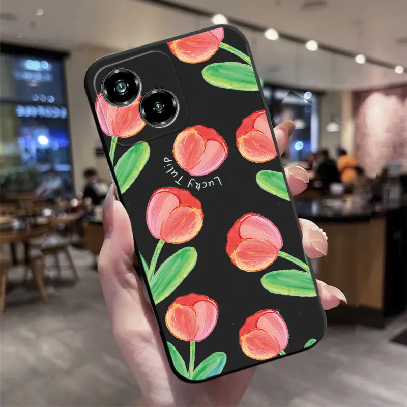 For ZTE Blade A35E A35 A75 A55 Case Shockproof Silicone Soft TPU Phone Case For ZTE A75 A35E ZTE A55 A35 Cute Cartoon Back Cover - imagen 4