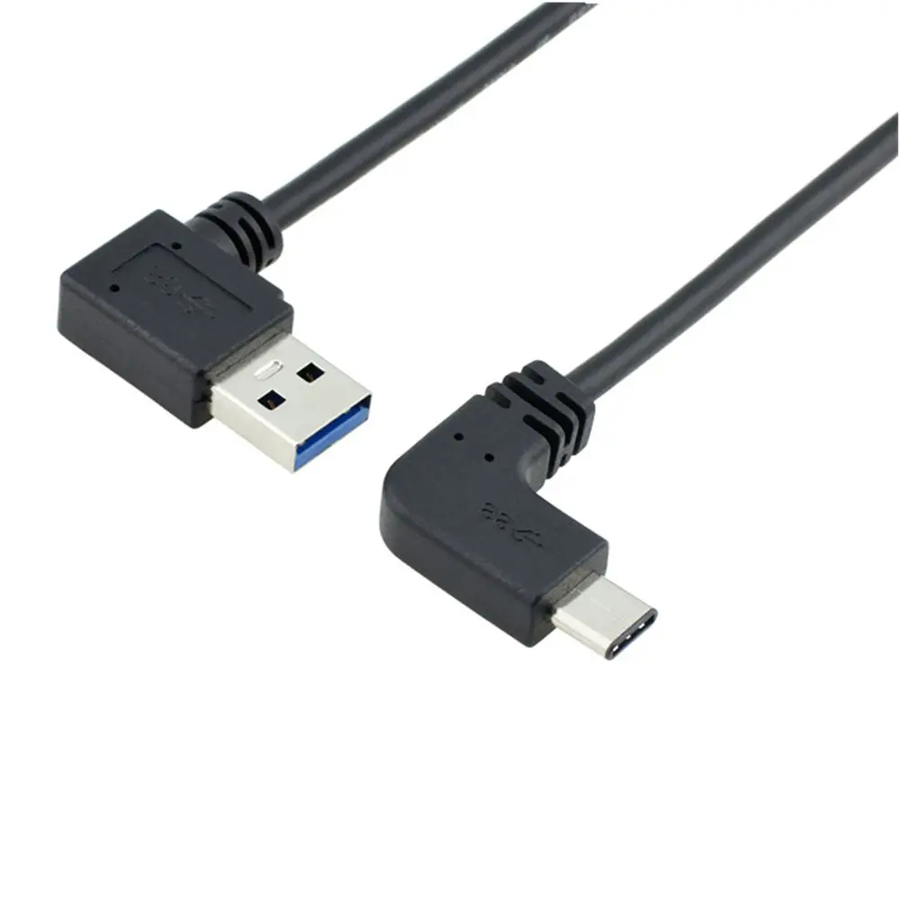 Cable de datos tipo C codo USB3.0 carga rápida adecuado para Xiaomi Huawei cable de carga rápida de teléfono Android extendido - imagen 4