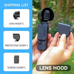 Parasol DJI Osmo Pocket 3 para lente antideslumbrante y funda