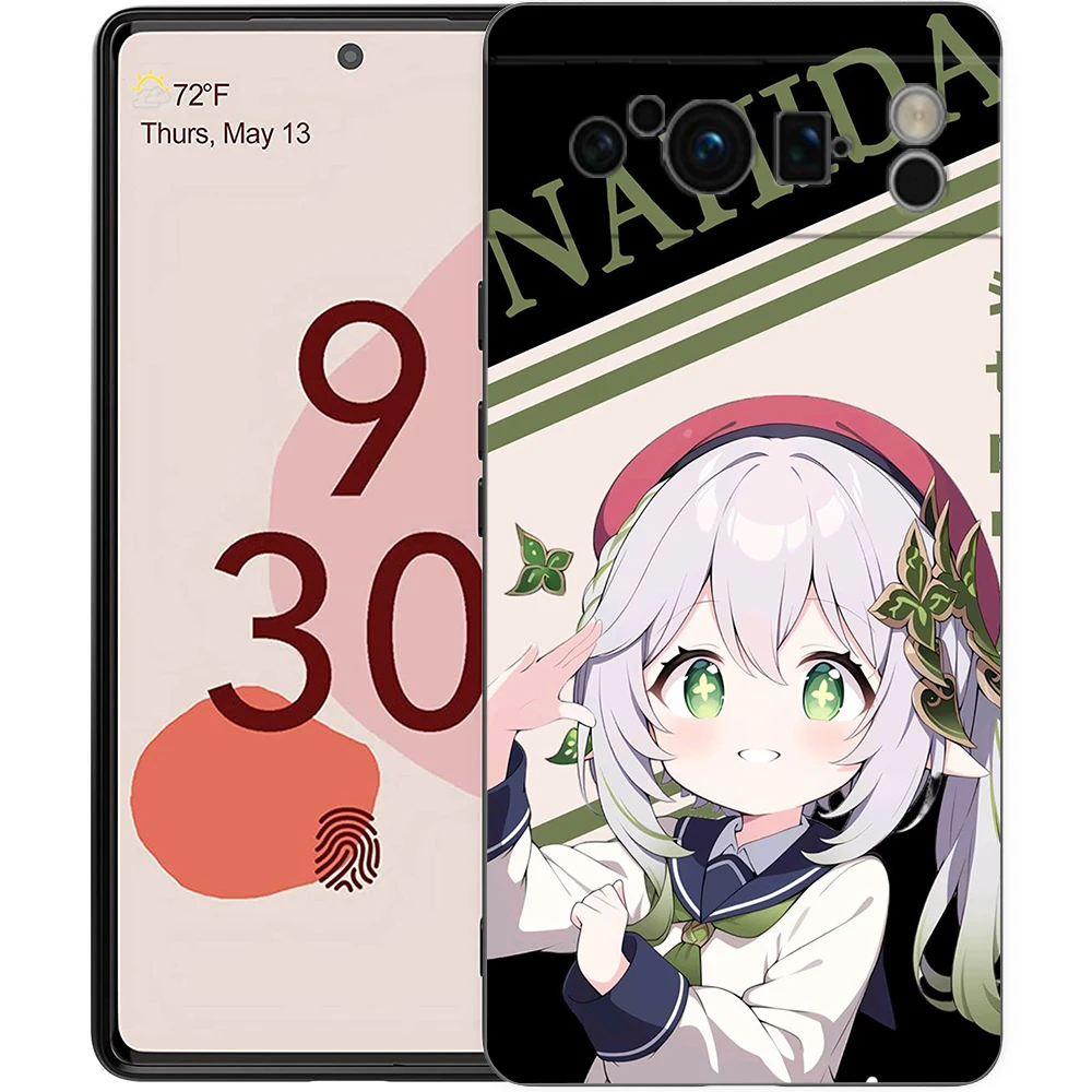 Para Google Pixel 10 Pro funda de teléfono Pixel 9 Pro XL TPU funda Pixel 8 Pro 9A 8A 7A 7 6A 6 Pro funda suave Genshin Impact Nahida - imagen 3