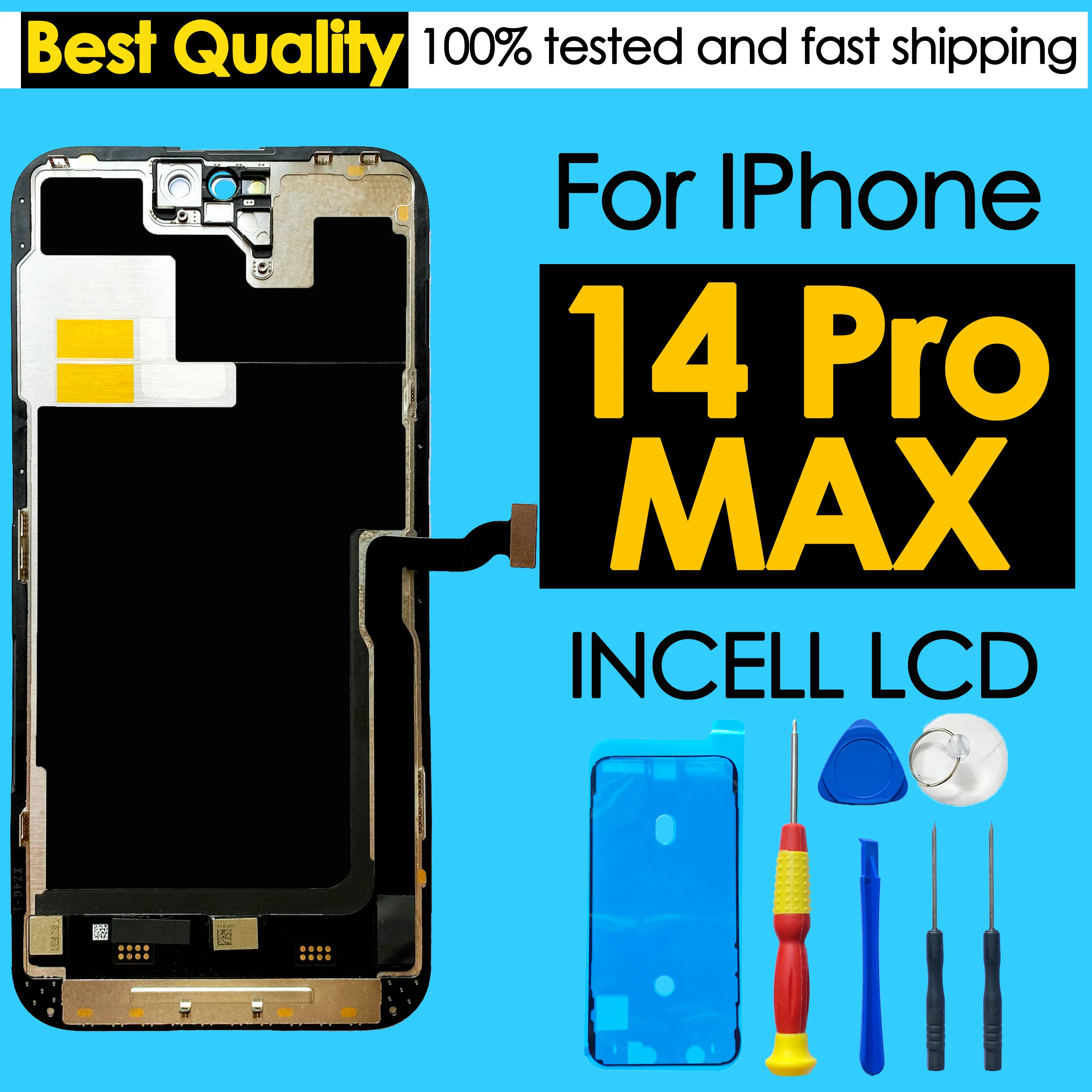 La mejor opción incell LCD para iPhone 14 Pro Max reemplazo de pantalla teléfono móvil pantalla táctil digitalizador reparación de vidrio roto - imagen 5