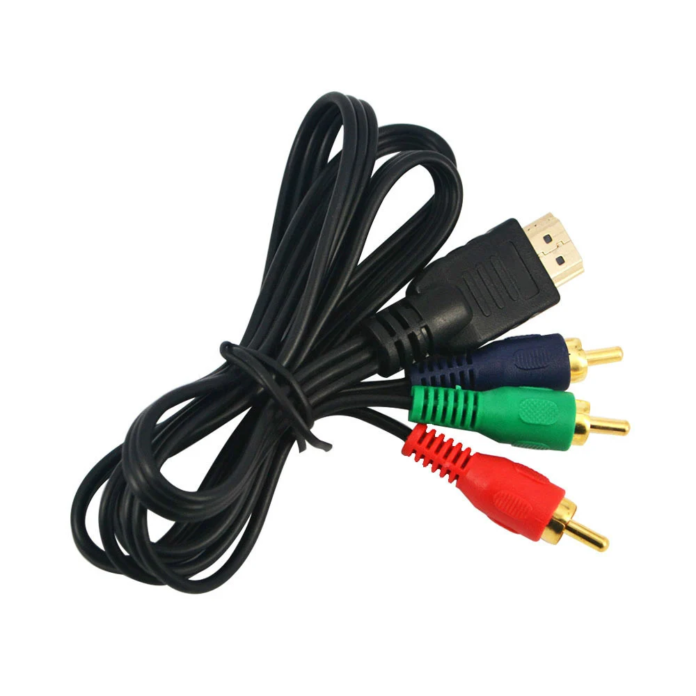 Cable HDMI 1080P compatible con 3 RCA, adaptador macho HDMI, Cable de Audio y Video para DVD, HDTV a 3RCA, 1M - imagen 5