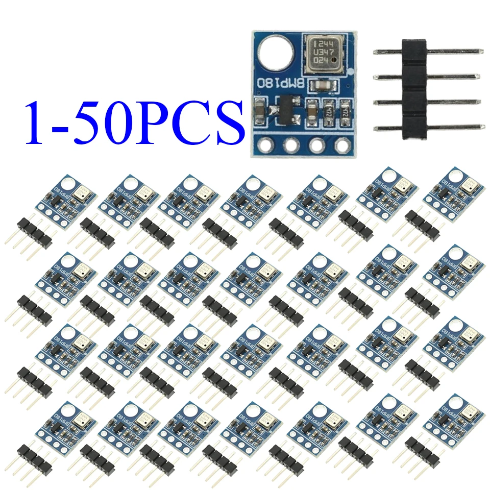 1-50 Uds GY-68 BMP180 GY68 Módulo de placa de Sensor de presión barométrica Digital compatible con BMP085 para