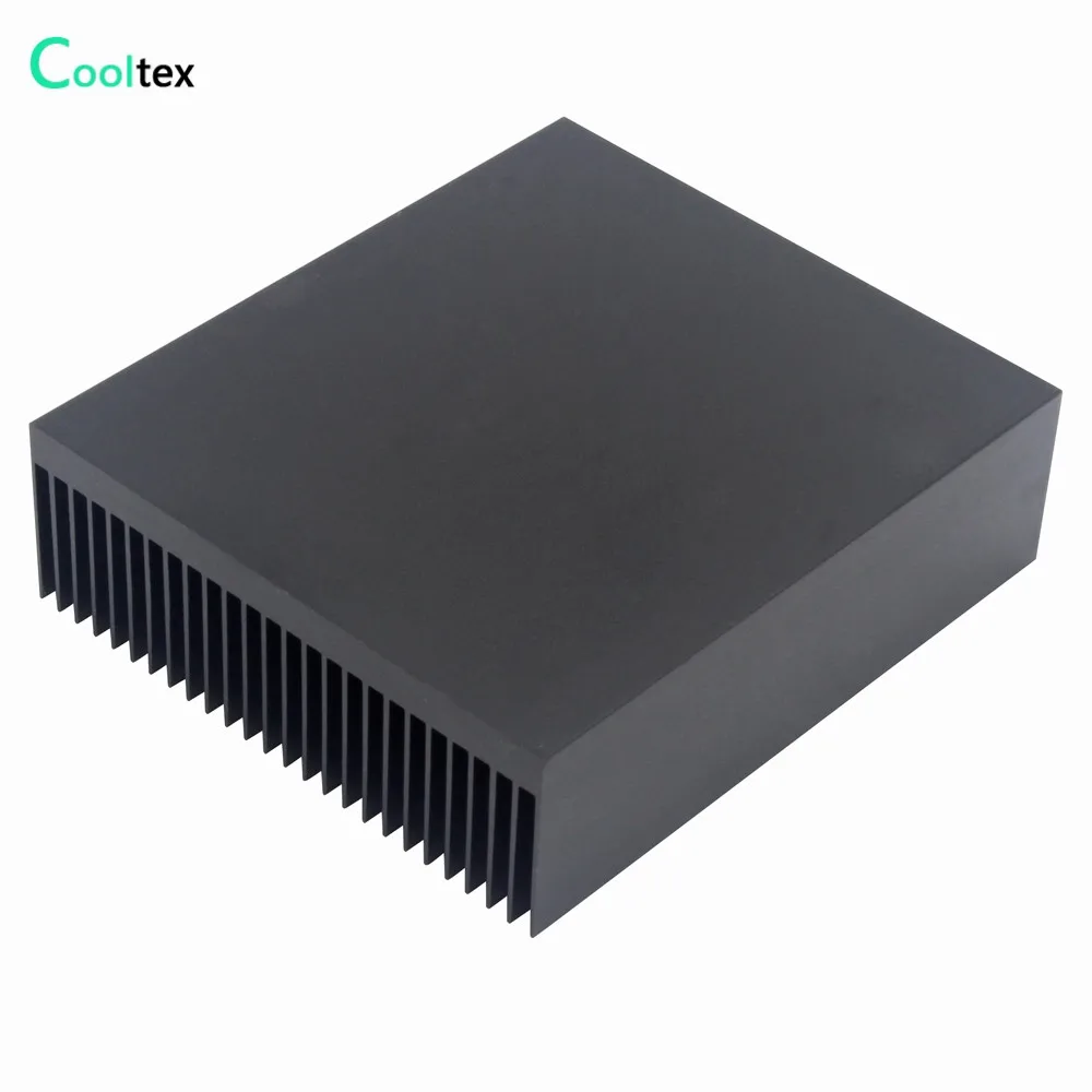 Disipador de calor de aluminio, 90x80x27mm, disipador de calor de radiador negro, enfriador para Chip LED, refrigeración por disipación de calor electrónica - imagen 5