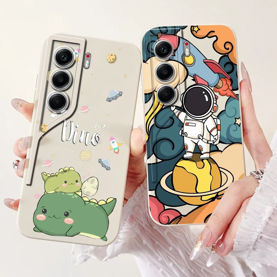 Para Tecno Camon 40 CM5 funda Camon40 Pro 4G CM6 lindo gato astronauta cubierta de dibujos animados funda de silicona suave para Tecno Camon 40 Pro Fundas - imagen 2