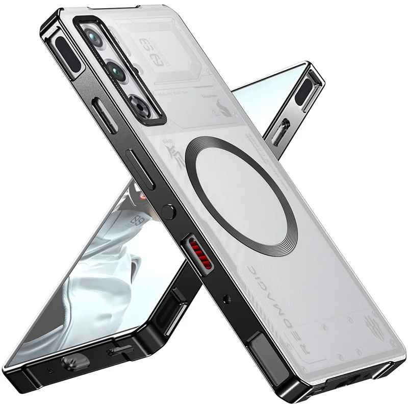 Funda de teléfono con tablero esmerilado Push Pull para ZTE Nubia RedMagic 10 9S 9 Pro + 10 9S 9 Pro para Magsafe armadura magnética a prueba de golpes - imagen 2