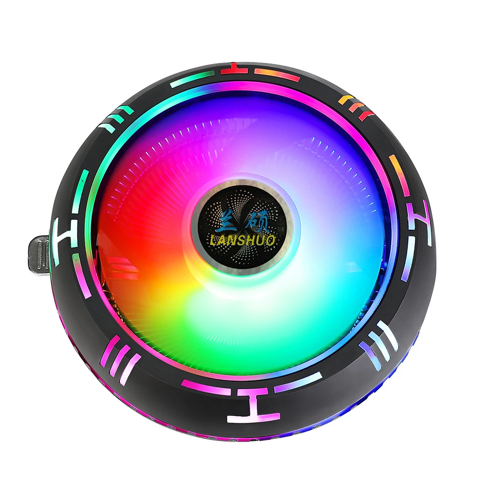 Enfriador CPU LANSHUO - Vista principal RGB