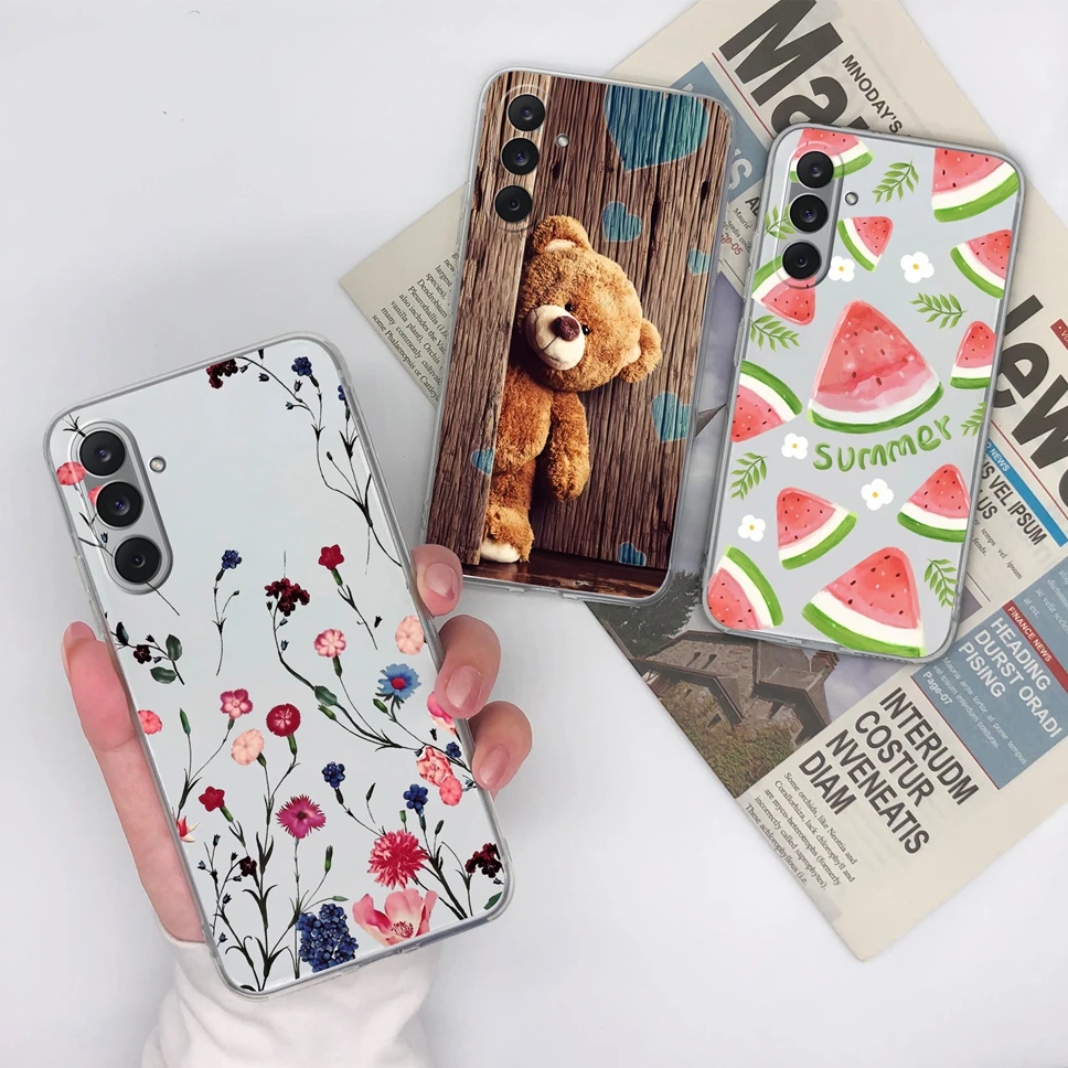 Funda de teléfono para Samsung Galaxy F36 F56 5G, carcasa de silicona transparente de TPU suave con astronauta a la moda para Galaxy F 36, Funda ligera - imagen 4