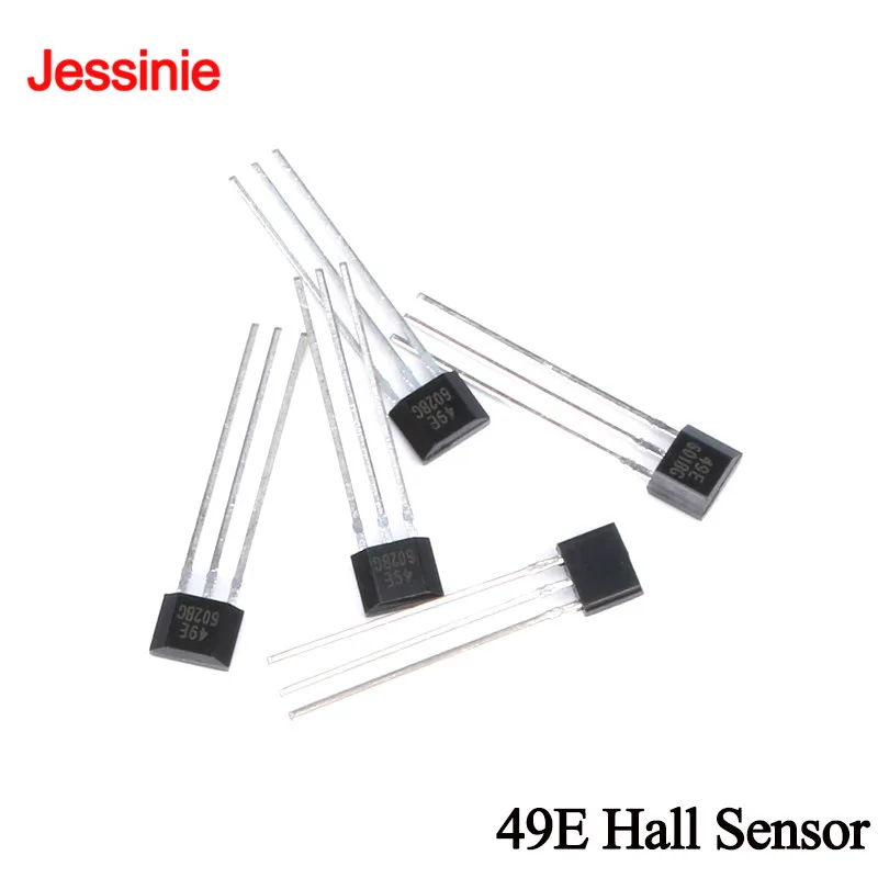 100 uds/10 Uds 49E elemento Hall S49E Sensor de efecto Hall sensores de interruptor lineal para controlador de velocidad de bicicleta eléctrica