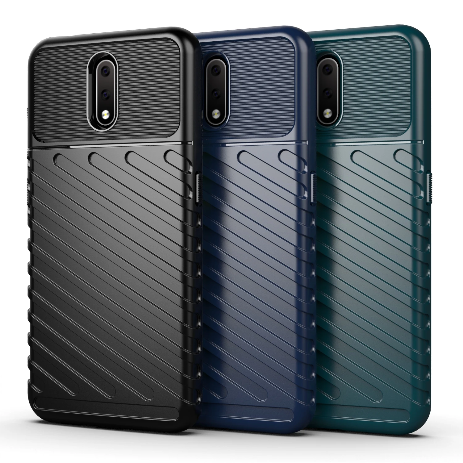 Funda de silicona a prueba de golpes para Nokia 2,3, carcasa de lujo