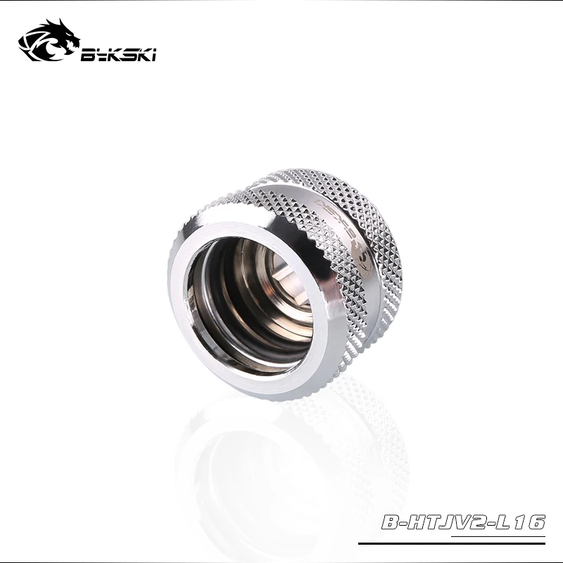 BYKSKI-accesorio de tubo duro, compresión de mano, ajuste de cobre, uso G1/4 'para tubo de rigidez PMMA/PETG, OD12mm/OD14mm/OD16mm, 8 unidades por lote - imagen 3