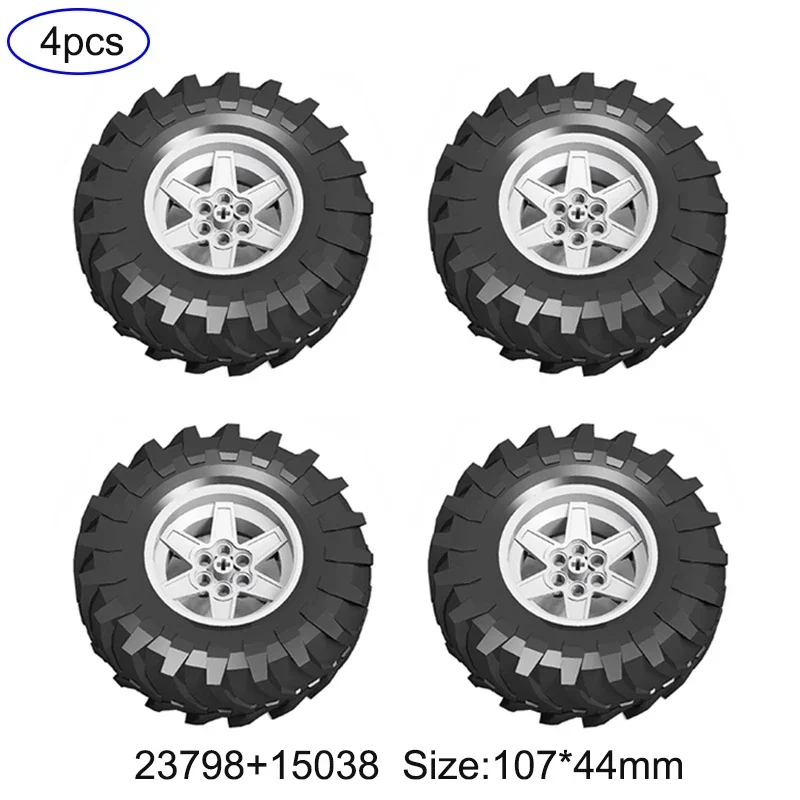 Sistema de suspensión delantera todoterreno para coche de escalada 4WD, kits de piezas MOC 23798 15038 neumáticos compatibles con LEGOed - imagen 4