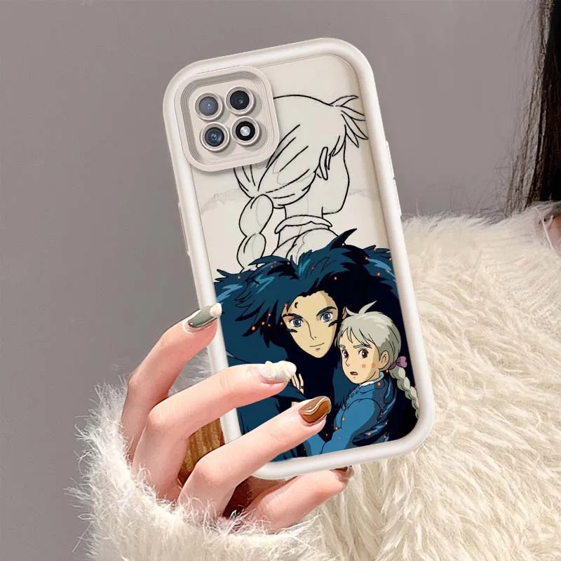 Funda Howl y Sophie para OPPO A96 A58 A74 A78 A72 A53 A54S A94 A54 A16 A52 A57 A98 A76 funda de teléfono con escalera ocular - imagen 2