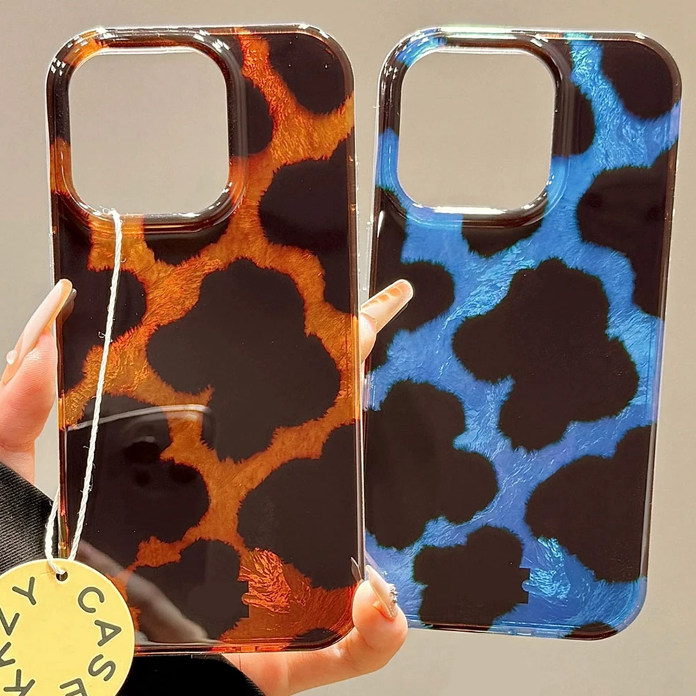  Funda de teléfono con diseño de leopardo colorido Retro para iphone 17 Air 16 15 14 13 11 12 Pro Max 7 8 Plus X XS XR SE 2022 2020 16e - imagen 2