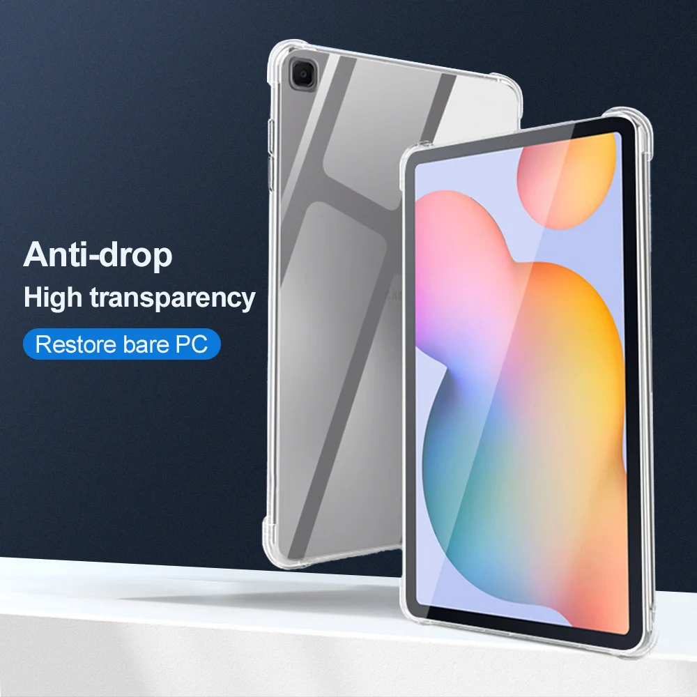 Funda transparente de silicona para Samsung Galaxy Tab A9 Plus S10 Fe S6 Lite S10 Lite A11 A8 S9 FE Plus S7 FE S8 Plus Funda - imagen 2