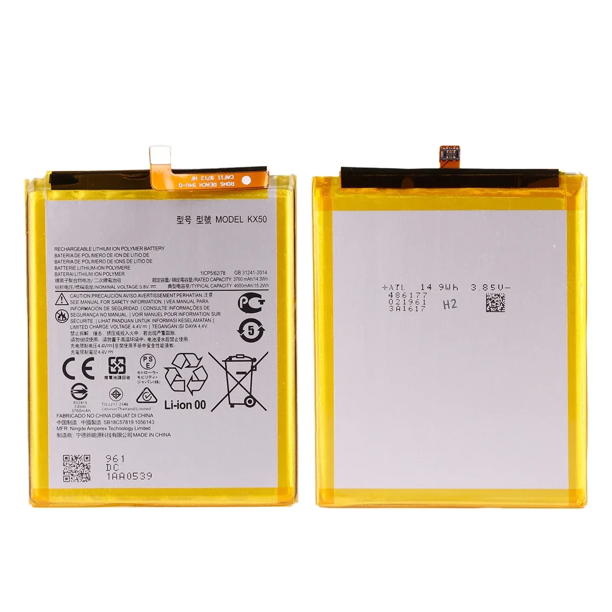 Nueva batería KX50 de 4000mAh para Motorola Moto G Stylus 2020 XT2043 Moto G Pro XT2041 baterías de teléfono + herramientas - imagen 4