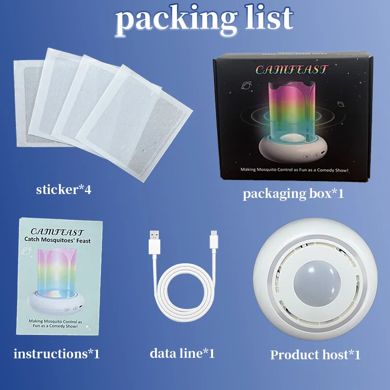 Lámpara antimosquitos con señuelo de luz UV, trampa adhesiva para interiores para el hogar - imagen 5
