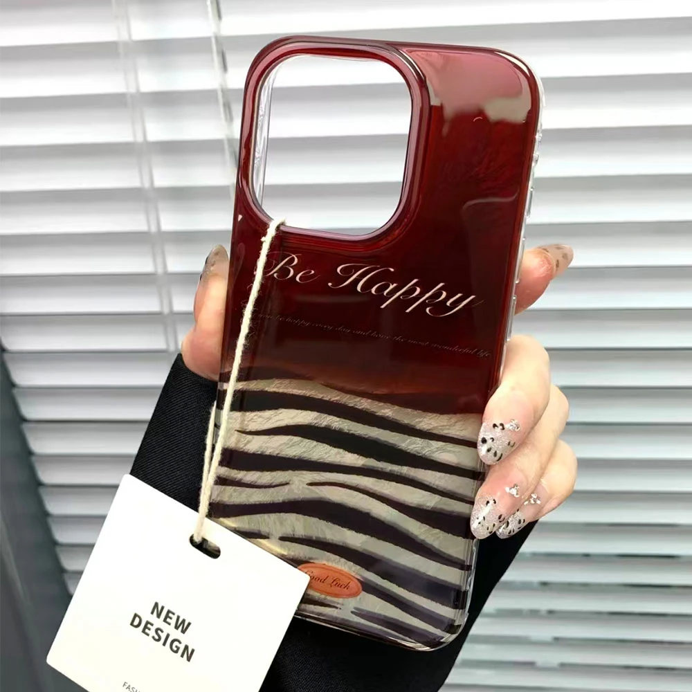 Funda de teléfono con patrón de rayas de leopardo rojo para Xiaomi Redmi Note 14 13 12 11 11S 10 10S 8 9 Pro 15C 9C 13C 14C A3 A3X 9C A1 - imagen 4