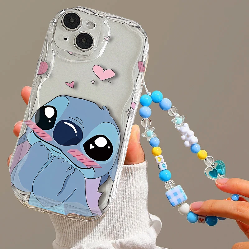 Funda de Tpu con cadena de puntada de dibujos animados para Samsung, S23, S22, S24 Plus, S21 Ultra, S20, S21 FE, Galaxy A54, A34, A32, A52, A22, A24, A23, A13, A14, A52S - imagen 3