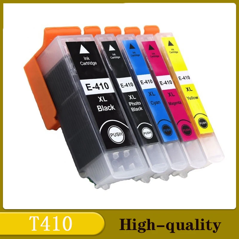 5 uds 410xl reemplazo de cartucho de tinta para Epson 410XL 410 XL T410XL uso para Expression XP-830 XP-640 XP-7100 XP-630 XP-530 XP635