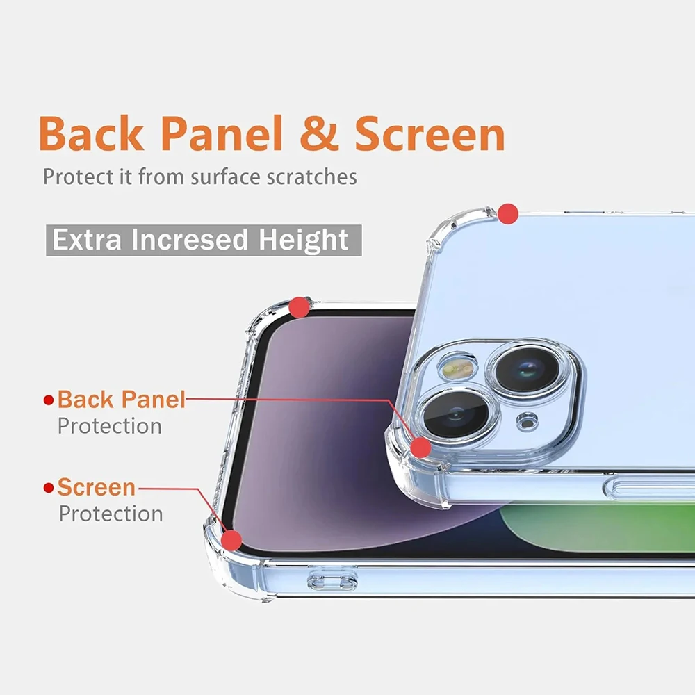 Funda suave de silicona a prueba de golpes para Redmi 13C 12C 10A 10C 9T Note 13 12S 11 11S 10 10S 9 9S 8 Pro Plus Pro + cubierta transparente - imagen 4