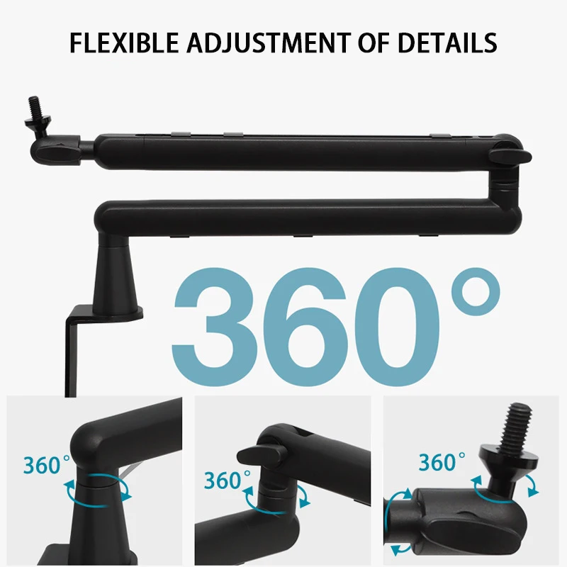 Soporte para micrófono de alta calidad, soporte Universal para micrófono con gran capacidad de carga, soporte voladizo - imagen 2