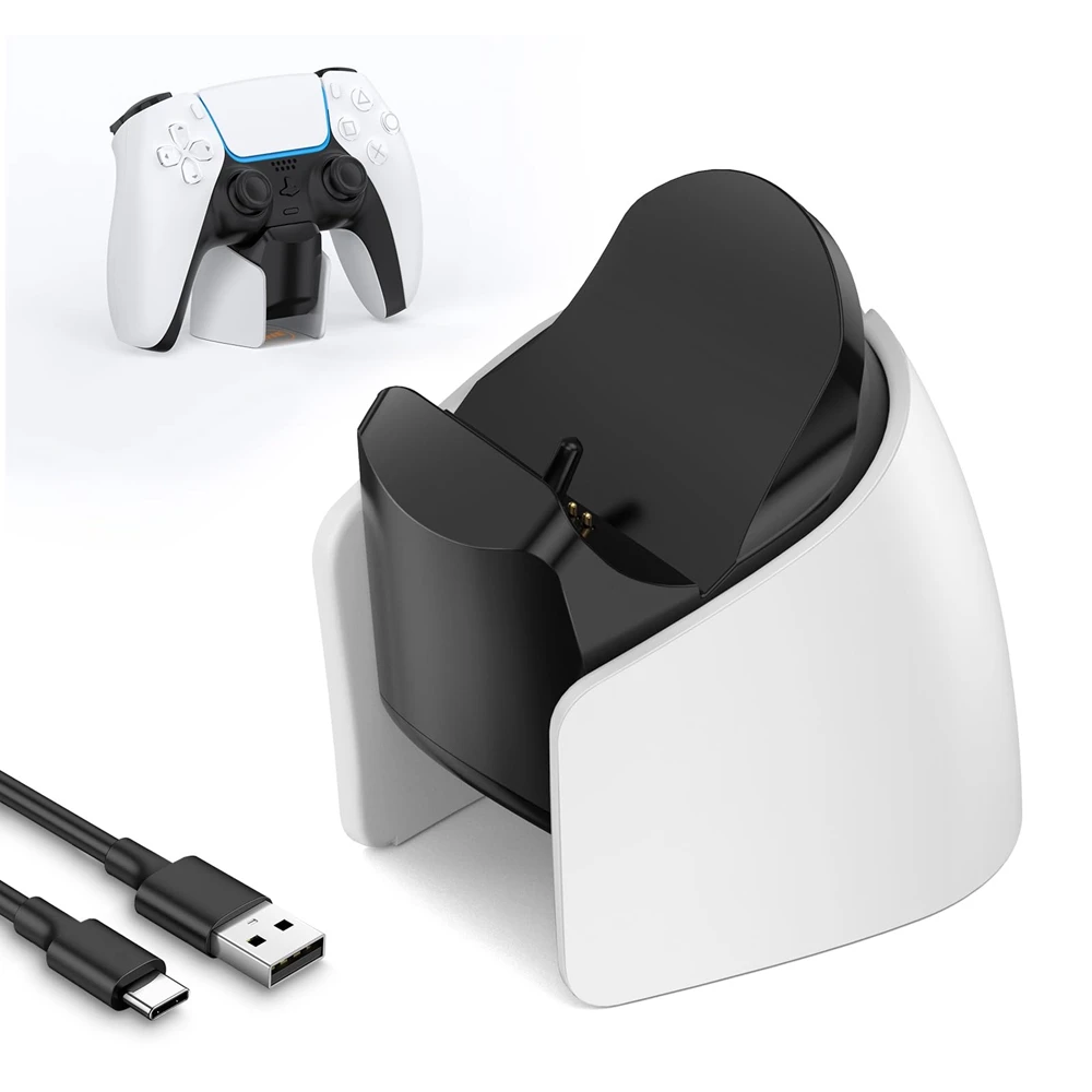 Cargador PS5 DualSense Edge Base USB Rápida – Indicador LED