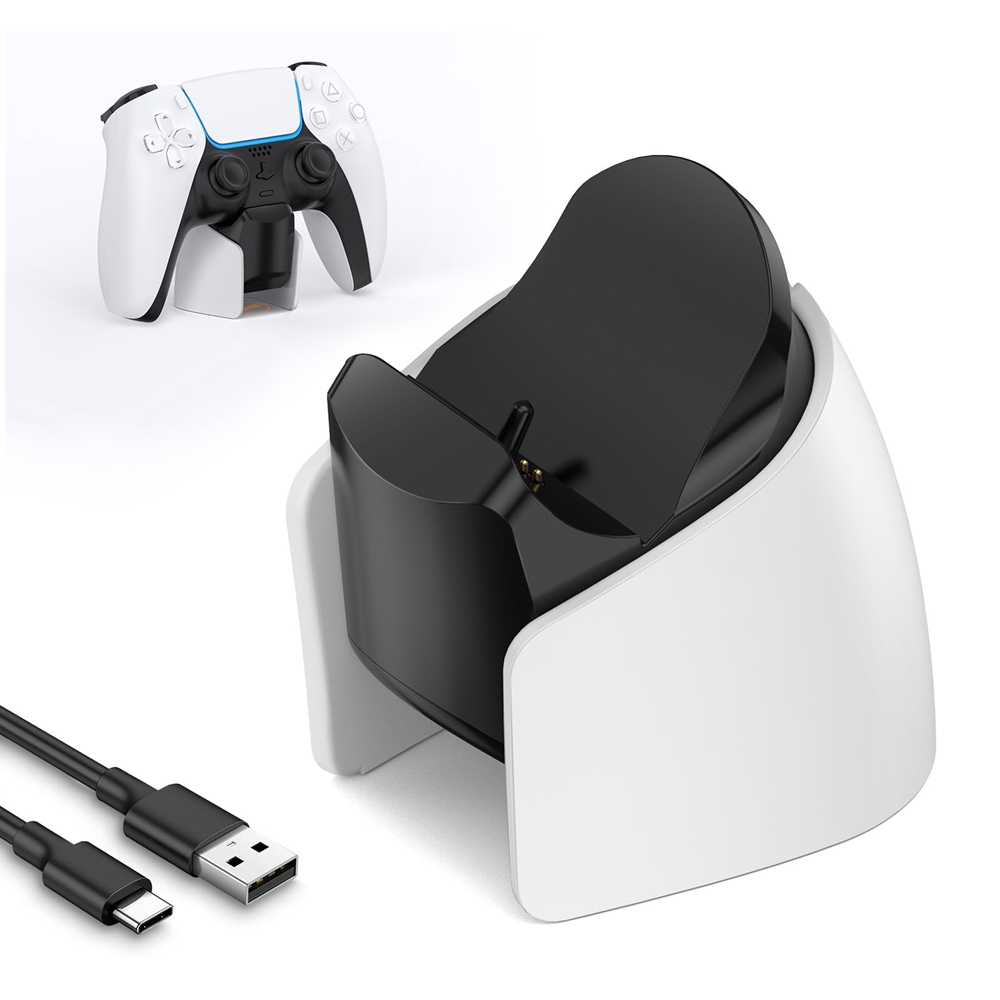 Cargador PS5 DualSense Edge Base USB Rápida – Indicador LED