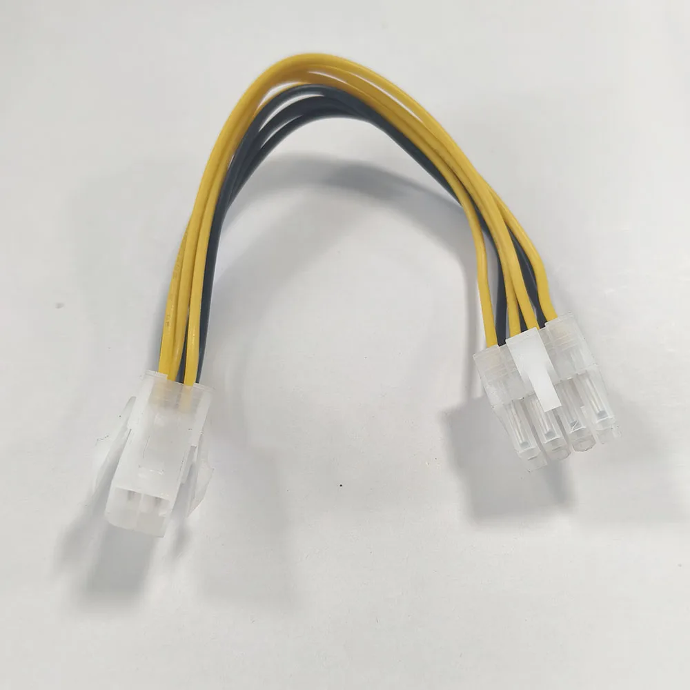 1 Uds 12V 4 pines macho a 8 pines Cable de alimentación de Cpu ATX 4 pines macho a 8 pines EPS Cable de alimentación adaptador fuente de alimentación de CPU - imagen 5