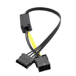 Adaptador GPU 8P 12V hembra a Molex 4P para disco duro, 45 cm