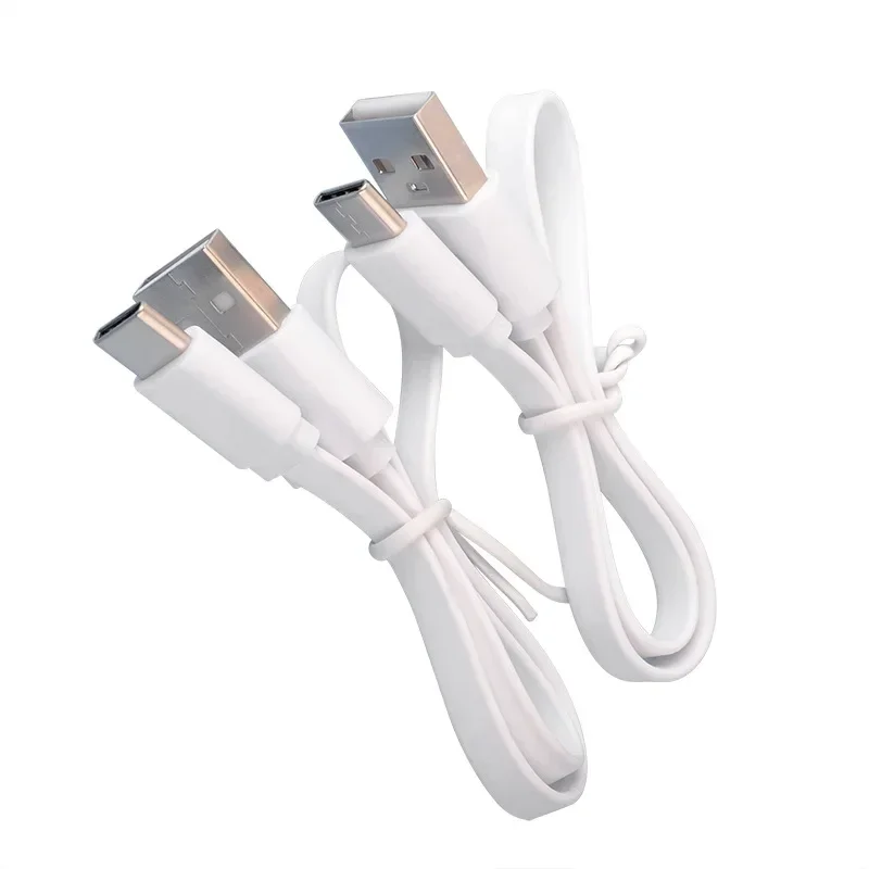 Nuevo cable USB tipo C de 50cm / 1M 5V 2A cable plano de carga de energía móvil cable de datos de fideos tipo C para Huawei xiaomi - imagen 3
