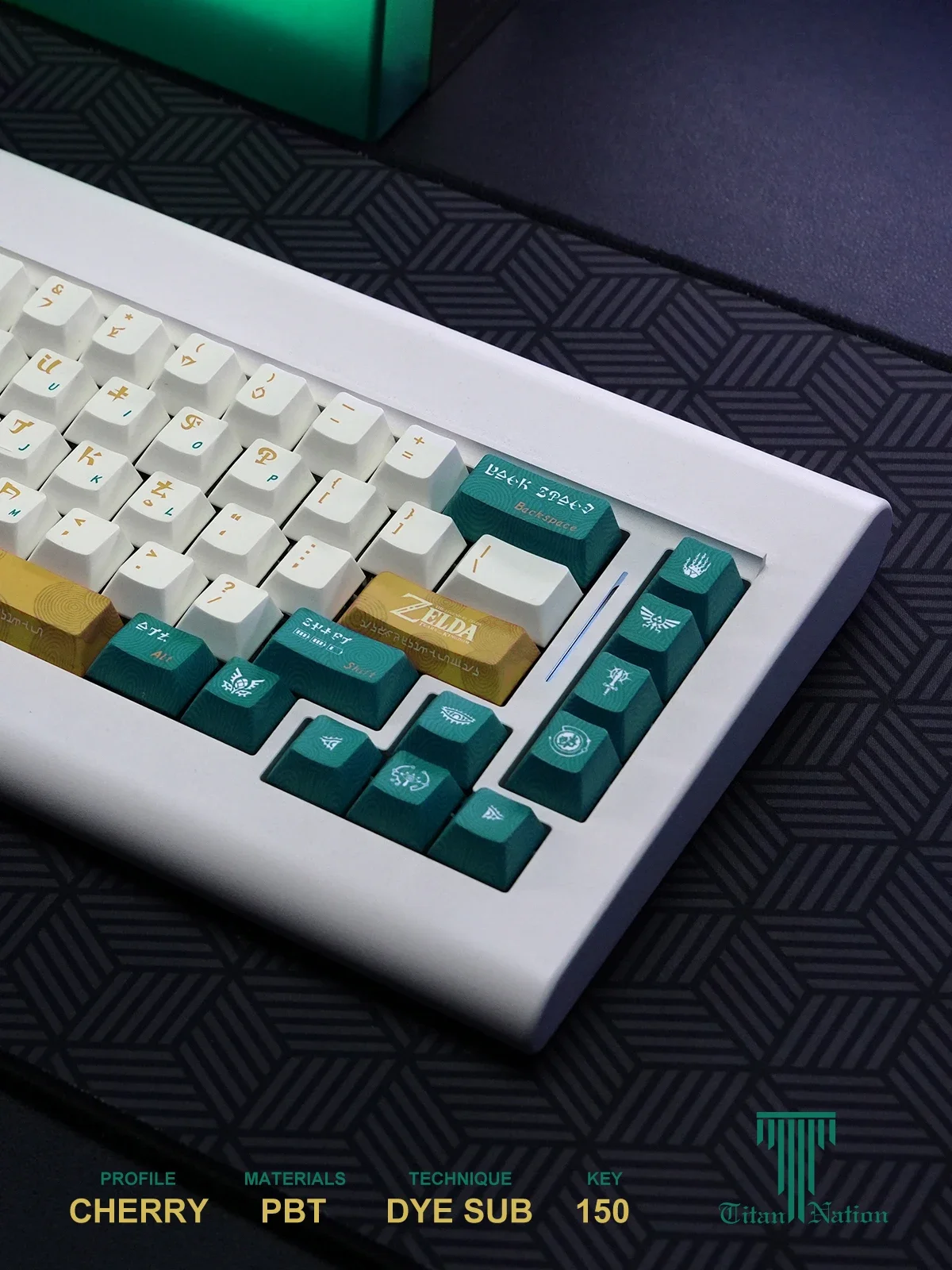 Teclas personalizadas para Zelda, teclas de perfil PBT para teclado mecánico Cherry MX Switch, con temática de juego DYE-SUB Cherry, 150 teclas - imagen 5