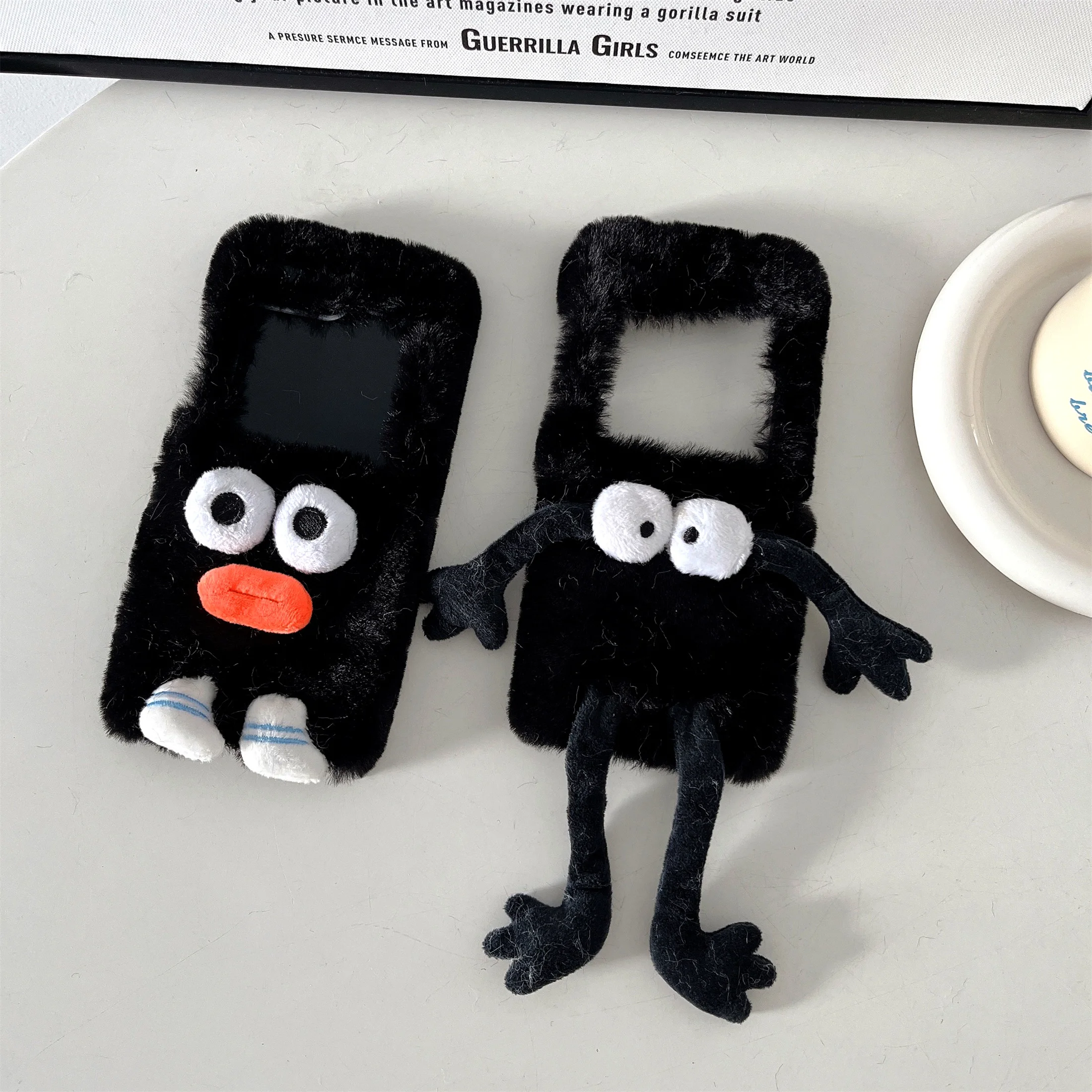 Carcasa plegable de felpa para Samsung Galaxy Z Flip1/2 Z Flip3/4 Z Flip5 Z Fold2 Z Fold3 Z Fold4 Z Fold5, sobre completo - imagen 3