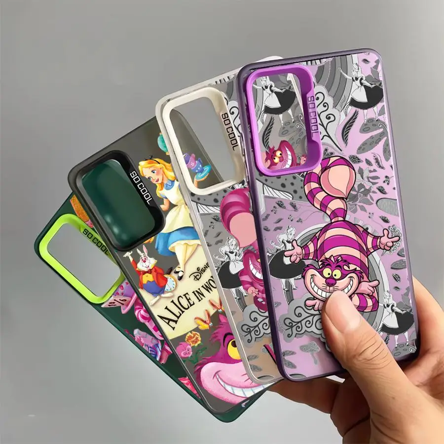 Funda de teléfono Cheshire Cat Alice para Samsung Galaxy S24 Ultra S21 FE S20 FE S20 S25 S23 Ultra S22 Plus, funda suave de lujo - imagen 5
