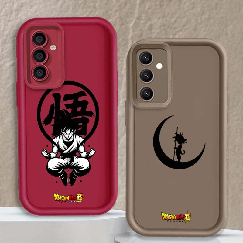 D-Dragon Ball Anime Son Goku arte para Samsung A71 A56 A55 A54 A53 A51 A35 A32 A31 A16 A15 A06 funda de teléfono con escalera ocular - imagen 2