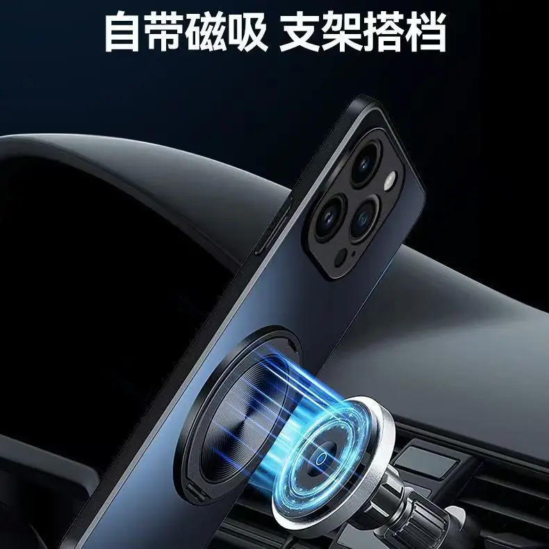 Para Xiaomi 17 Pro Max Funda de lujo mate soporte magnético cubierta de PC para Xiaomi 17 Pro Max Mi17 Funda de parachoques a prueba de golpes - imagen 3