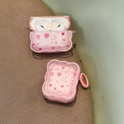 Funda AirPods Transparente 1/2/3 y Pro – Flores Rosas Antigolpes